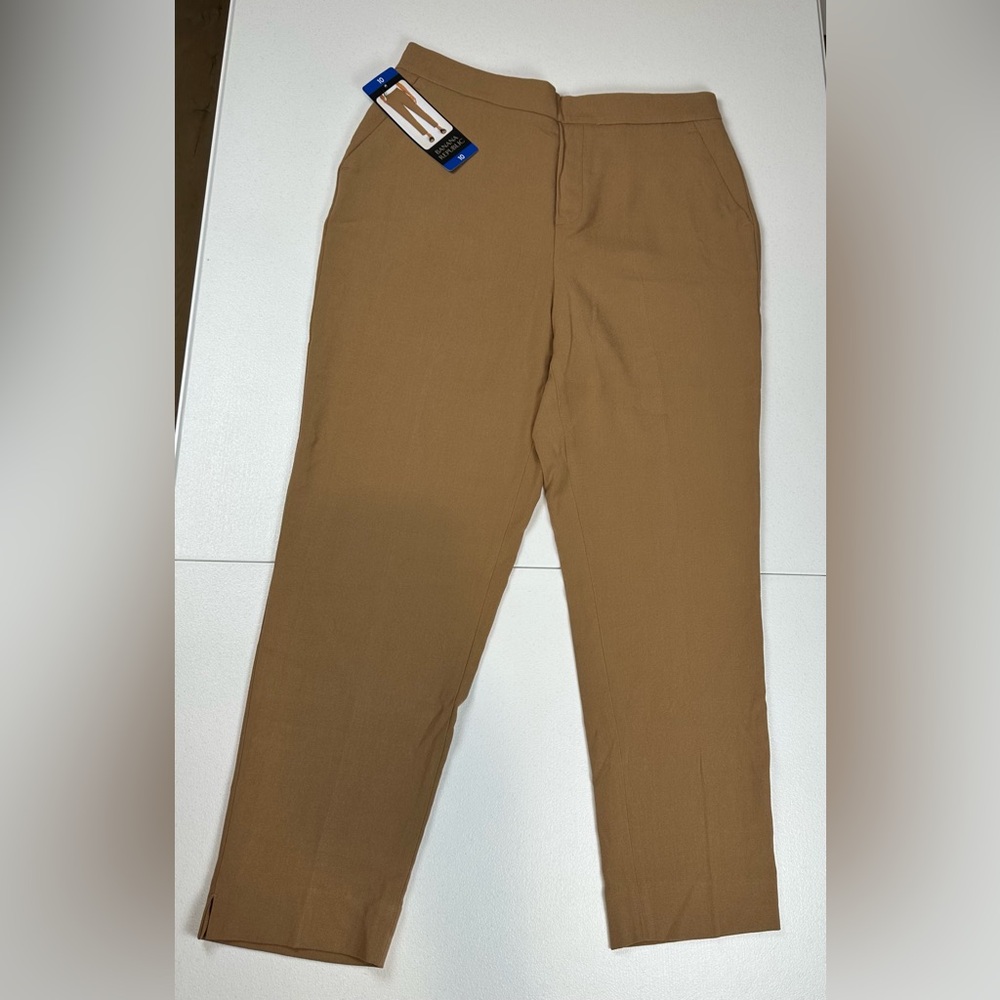Banana Republic Women’s Size 10 Tapered Pull-On Pants Brown Slacks‎ Dress Chinos